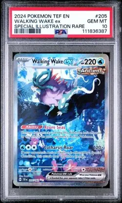 WALKING WAKE EX #205 PSA 10 • 2024 POKEMON TEF EN-TEMPORAL FORCES - Image 1