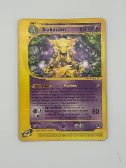 Alakazam 033/165 Pokemon TCG Expedition Base Set Regular Rare MP - Image 1