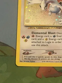 Pokemon TCG Lugia 9/111 Neo Genesis Holo Rare - Image 4
