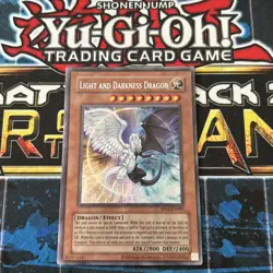 Yu-Gi-Oh RP02-EN095 Secret Rare Light and Darkness Dragon REPRINT Foil Bleed - Image 1