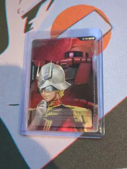 Char Zaku 2 Resource RP-004 Gundam Card Game Foil Promo English AX - Image 3