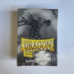 Dragon Shield 60 Japanese Sized Card Sleeves Slate Matte New Sealed - Image 1