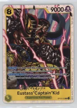 2025 One Piece Card Game: Royal Blood OP10 English Eustass Kid SR Captain - Image 1