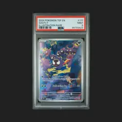 Pokemon TCG Gastly Illustration Rare IR Holo Card 177/162 Temporal Forces PSA 9 - Image 1