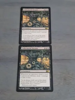 2x Underworld Dreams Magic the Gathering MtG card Magic 2010 M10- Rare - Image 1