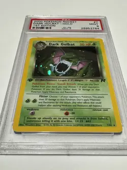 2000 Pokemon Rocket 1st Edition Dark Golbat Holo 1st Edition Card #7 Mint PSA 9 - Image 1
