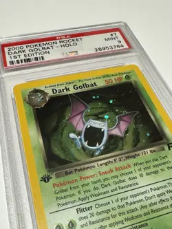 2000 Pokemon Rocket 1st Edition Dark Golbat Holo 1st Edition Card #7 Mint PSA 9 - Image 5
