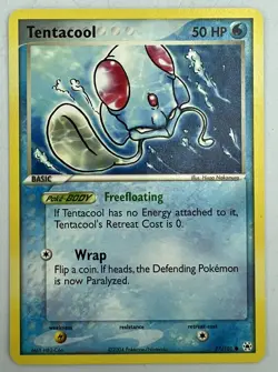 Pokemon Tentacool 77/101 EX Hidden Legends Non Holo Common NM Card Vintage 2004 - Image 1