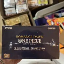 Sealed One Piece Romance Dawn Blue Bottom OP-01 English Card Game Booster Box - Image 3
