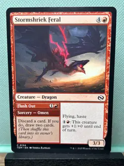 MTG TCG: Stormshriek Feral 124, Tarkir: Dragonstorm - Image 1