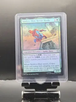 NM Foil Spiders-Man, Heroic Horde, MTG, Marvel's Spider-Man, Magic, 117 - Image 3