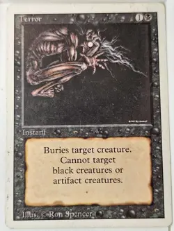 Terror - (MP) Revised Edition Core Set - Magic the Gathering MTG - Image 1