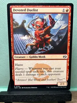 MTG TCG: Devoted Duelist 104, Tarkir: Dragonstorm - Image 1