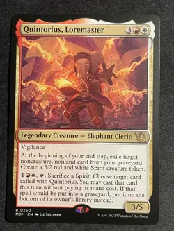 MTG Quintorius, Loremaster, NM-Mint, (MOM #0250) Regular - Image 1