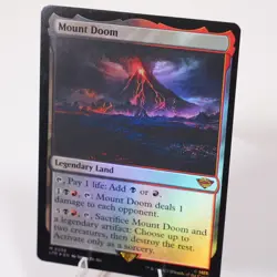 Mount Doom Foil Land Universes Beyond Tales of Middle Earth LoTR MTG NM - Image 3