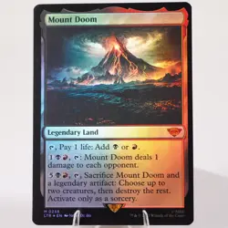 Mount Doom Foil Land Universes Beyond Tales of Middle Earth LoTR MTG NM - Image 5