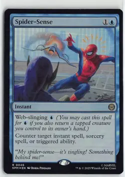 Magic the Gathering Foil Rare #0046 Spider-Sense - Image 1