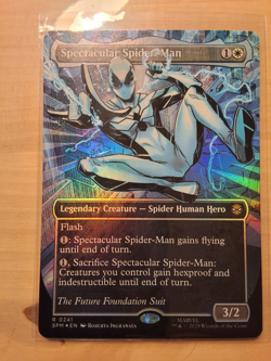 Spectacular Spiderman (Borderless) (Textured Foil) (0241) Marvel Magic - Image 1