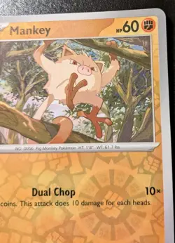 Mankey 098/191 Reverse Holo Common Scarlet & Violet: Surging Sparks Pokemon TCG - Image 3