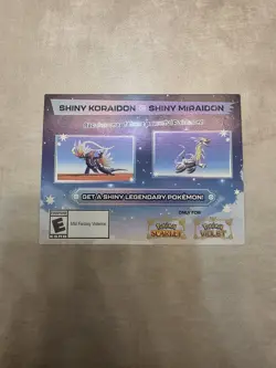 Pokemon Scarlet And Violet Shiny Koraidon or Miraidon Code UNSCRATCHED! - Image 1