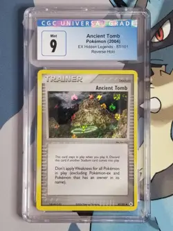 Pokemon EX Hidden Legends Ancient Tomb 87 Reverse Holo CGC 9 Mint - Image 1