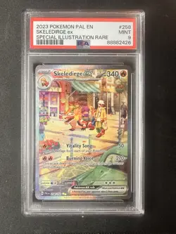 2023 POKEMON PAL EN-PALDEA EVOLVED SPECIAL ILLUSTRATION RARE SKELEDIRGE EX PSA 9 - Image 1