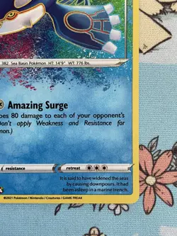 Pokemon TCG - Kyogre 021/072 Amazing Rare [Shining Fates] - Image 5
