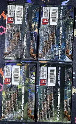 Pokemon Burning Shadows Booster Pack Art Set - 4 Packs NEW SEALED - Image 2