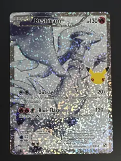 Pokemon TCG: Reshiram 113/114 Celebrations Classic Collection Full Art - Image 1