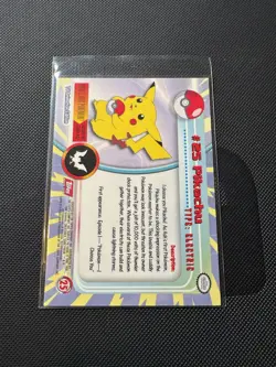 1999 Topps Pokemon #25 Pikachu TV Animation Edition Series Near Mint - Image 2
