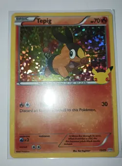 Tepig 13/25 Holo McDonald's 25th Anniversary Promo English Pokemon - Image 1