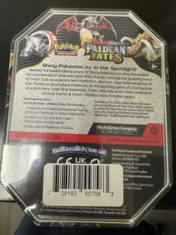 Pokemon TCG Charizard Scarlet & Violet Paldean Fates Tin (SEALED!) - Image 2