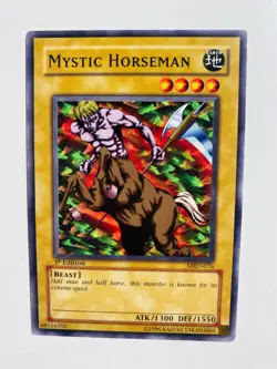 YU-GI-OH! 1ST EDITION MYSTIC HORSEMAN MRD-076 (1996) NM CARD - Image 1