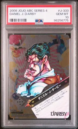 JoJo's Bizarre Adventure Battle Card Daniel J. Derby PSA 10 Gem Mint - Image 1
