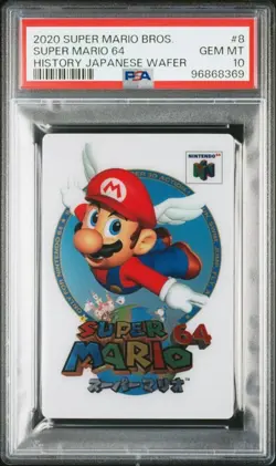Super Mario 64 Super Mario History Card PSA 10 Gem Mint BANDAI Authenticated - Image 1