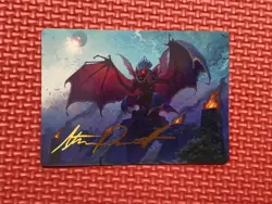 Aclazotz, Deepest Betrayal Art Card Signature The Lost Caverns of Ixalan NM MTG - Image 1