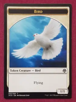 Magic The Gathering ICONIC MASTERS BIRD token card MTG - Image 1