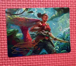 Wayta, Trainer Prodigy Art Card Signature The Lost Caverns of Ixalan NM MTG - Image 1