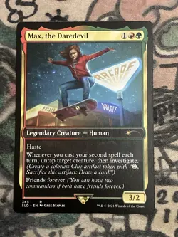 MTG Max, the Daredevil Secret Lair Drop Series 345 Non Foil Regular Rare - Image 1