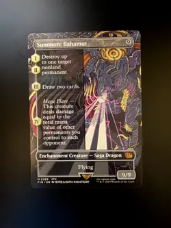 MTG Final Fantasy English Summon: Bahamut Borderless 0356 Non-Foil - Image 1
