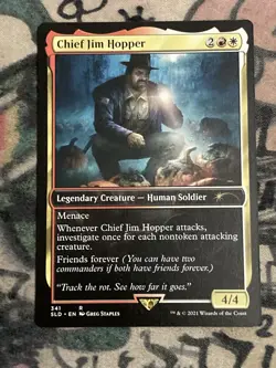 MTG Chief Jim Hopper Secret Lair Stranger Things 341 Non Foil Regular Rare - Image 1