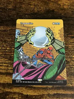 MTG ~ Traumatize ~ 0015 Borderless ~ Marvel Spider-man - Image 1