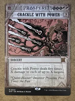 Crackle with Power - Outlaws of Thunder Junction Breaking News - NM MTG - Image 1