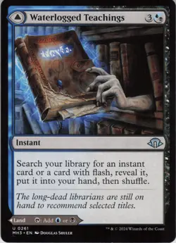 Waterlogged Teachings U Modern Horizons 3 261 NM Normal MTG - Image 1