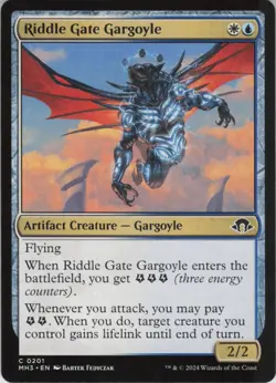 Riddle Gate Gargoyle C Modern Horizons 3 201 NM Normal MTG - Image 1