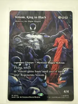 MTG Venom, King in Black 0022 Regular (Borderless) Marvel Eternal-Legal NM MAR - Image 1
