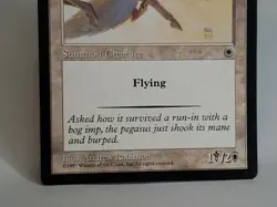 MTG Armored Pegasus (1) Portal Regular Common Magic - Image 3