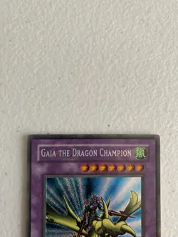YUGIOH Gaia the Dragon Champion LOB-125 Secret Rare HP / DMG - Image 3