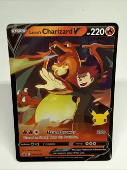 Pokemon Cards Lance’s Charizard V Promo SWSH133 251 - Image 1