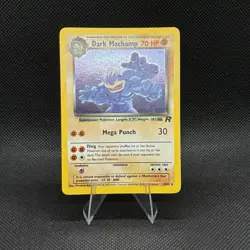 (NM) Dark Machamp 10/82 Team Rocket Holo Rare Vintage Pokemon Card - Image 1